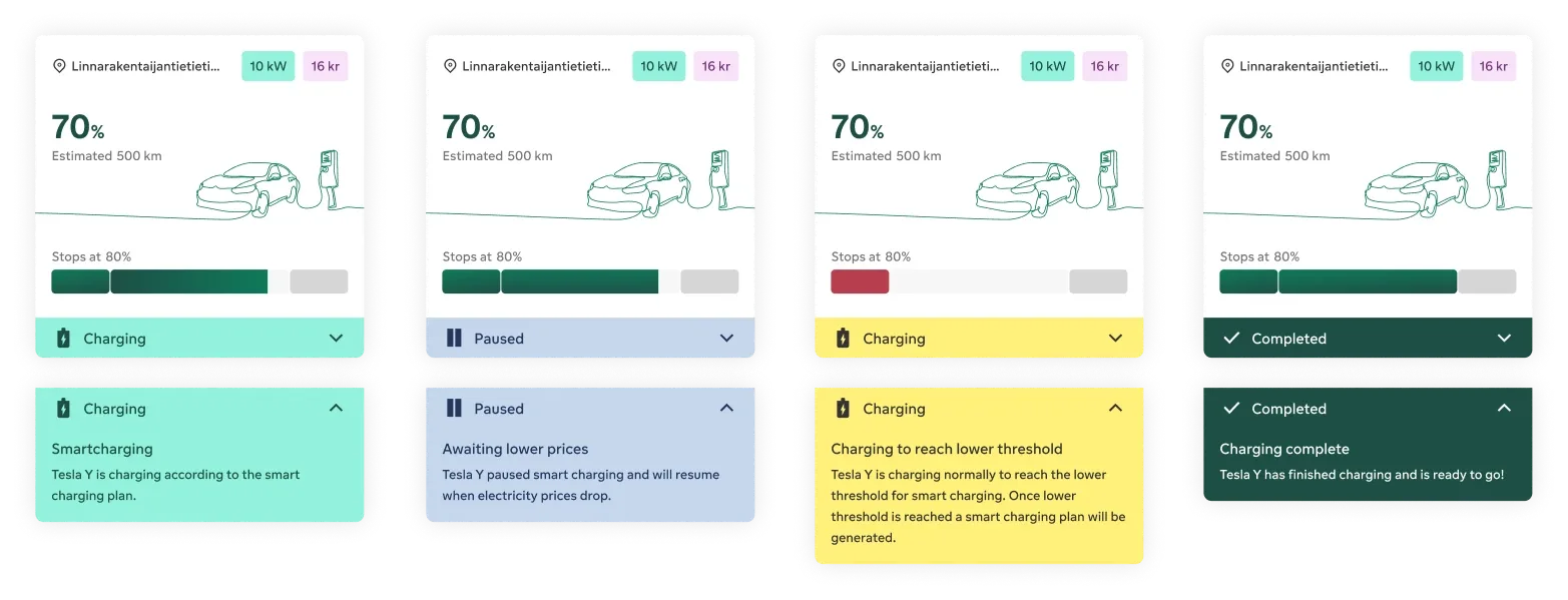 Feel Smarter: Statuses screen