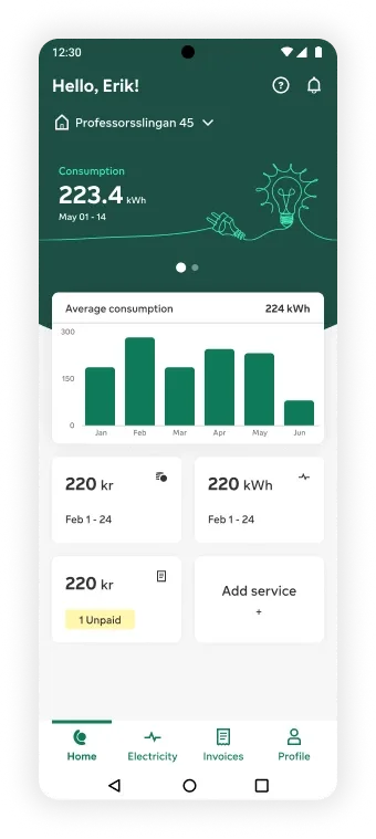 Bird's Eye View: Fixed price screen