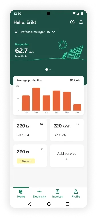 Bird's Eye View: Production screen